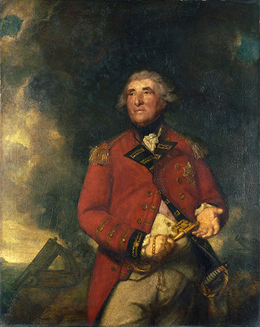 Lord Heathfield of Gibraltar by Joshua Reynolds (1723-1792), 1787, oil on canvas, 142 x 113.5 cm (55.9 x 44.7 in.), National Gallery, London
