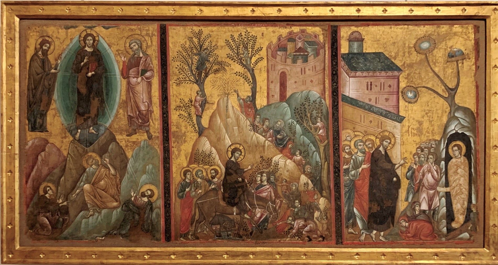 Guido de Siena, The Transifguration, the Entry into Jerusalem and the Raising of Lazarus